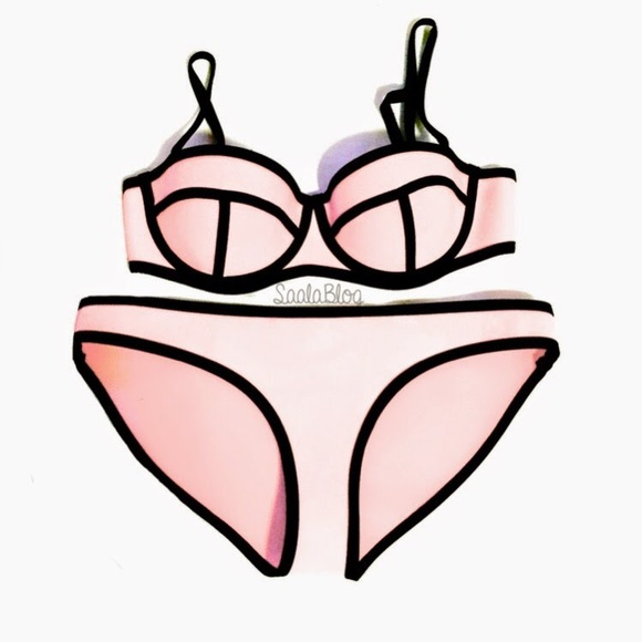 triangl swimwear Other - light pink triangl swim suit! (top & bottom)